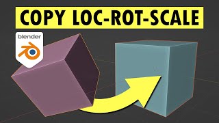 How to Copy Transformations between Objects in Blender [upl. by Nanahs]