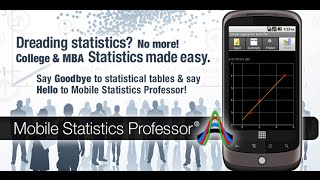 Dread Statistics no more with Mobile Statistics Professor iOS App Video [upl. by Nilesoj]