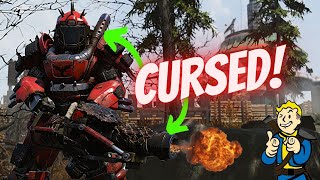 The NEW Heavy Gunner Weapon Cursed Broadsider Gameplay review How to Guide  Fallout 76 Builds [upl. by Eirrahs]