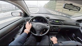 2003 Toyota Corolla IX  16 i 16V 110HP  POV Test Drive [upl. by Boelter]