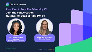 Supplier Diversity 101  How Supplier Diversity Programs Can Supercharge your Organization [upl. by Rolyt]