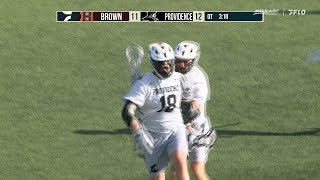 Mens Lacrosse Defeats Brown in Overtime  HIGHLIGHTS [upl. by Neral]