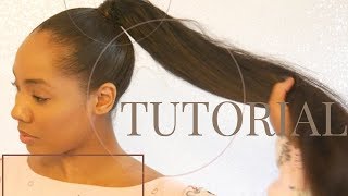 HOW TO HIGH PONYTAIL W EXTENSIONS  BOBBY PIN METHOD  BEGINNER FRIENDLY [upl. by Jameson180]