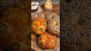 The fluffiest bagel recipe 🥯 bagels recipe [upl. by Nohsav735]