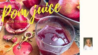 POMEGRANATE JUICE THE BEST WAY TO MAKE IT  easy instructions [upl. by Milford562]