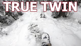 How To Ride a Twin Snowboard in Powder [upl. by Romo530]