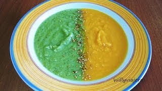 PURÉ BICOLOR🥦🥕 Brócoli y calabaza Vegano🥦🥕 [upl. by Liauqram934]