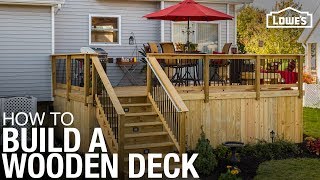 Learn How To Build a Deck with Wood  DIY Projects [upl. by Llener]