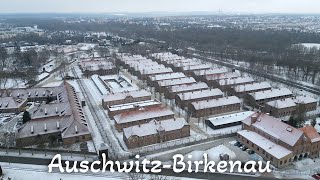 Auschwitz camp concentration nazi  by drone 4K [upl. by Immot]