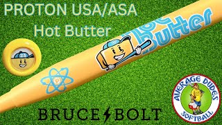 Hitting with the Proton Limited Edition Hot Butter  Average Dudes Softball Slowpitch Bat Review [upl. by Anigue965]