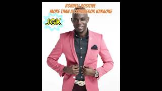 MORE THAN A CONQUER KARAOKE with lyrics  Rondell Positive [upl. by Olympie]