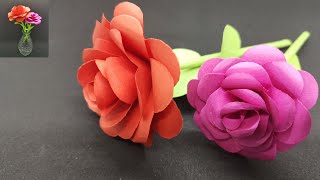 Blumen basteln mit Papier  Geschenke selber machen 🌸 DIY  how to make beautiful paper Rose [upl. by Ocirrej328]