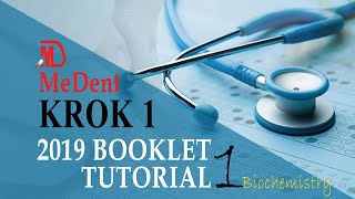 Krok 1 2019 Booklet  Biochemistry Base  Medicine  Tutorial 1 [upl. by Sublett638]