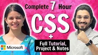 CSS Tutorial for Beginners  Complete CSS with Project Notes amp Code [upl. by Pish]