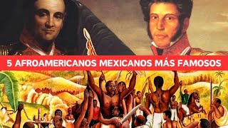 5 afroamericanos mexicanos más famosos [upl. by Ellehcer]