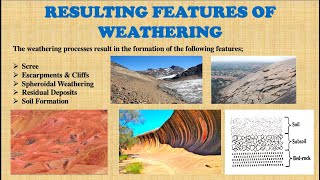 Resulting Features of Weathering  Hindi  Engineering Geology [upl. by Nigel]