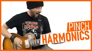 How To Play Pinch Harmonics On The Guitar [upl. by Bollay229]