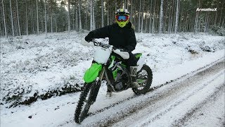 Kawasaki KX450F  My First Test Ride  Raw Sound [upl. by Maunsell]