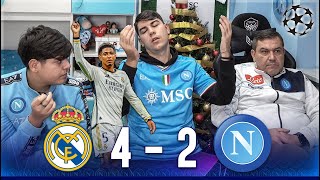 PECCATO REAL MADRIDNAPOLI 42  LIVE REACTION NAPOLETANI [upl. by Enajyram604]