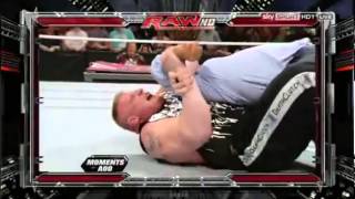 Triple H Injured Broken Arm WWE Raw 4 30 12 After Brock Lesnar Attacks 2012 YouTube [upl. by Ellerrad665]