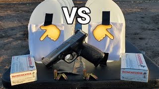 9mm winchester white box jhp 115 grain vs 147 grain sampw sd9ve [upl. by Elga262]