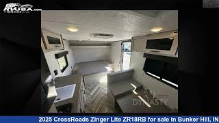 Breathtaking 2025 CrossRoads Zinger Lite Travel Trailer RV For Sale in Bunker Hill IN  RVUSAcom [upl. by Norahc]