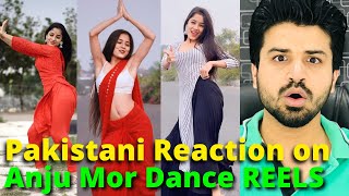 Pakistani React on Anju Mor Latest Dance REELS VIDEOS  Indian dancer  Reaction Vloggerx [upl. by Cheney554]