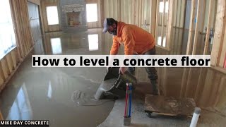 How To Self Level A Concrete Floor My Simple Process [upl. by Oiludbo]