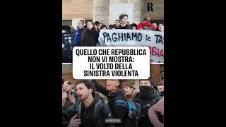 Repubblica non la racconta tutta e nasconde la violenza rossa all’università Perché lo fate [upl. by Poyssick]