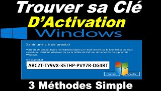 COMMENT TROUVER SA CLÉ DACTIVATION WINDOWS 10 [upl. by Haleehs860]