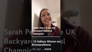 Sarah Perry  UK National Backyard Ultra Champion interview ultrarunning backyardultra [upl. by Arraeic438]