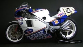 TAMIYA 112 Rothmans HONDA NSR500 86 WGardner [upl. by Leirbaj672]