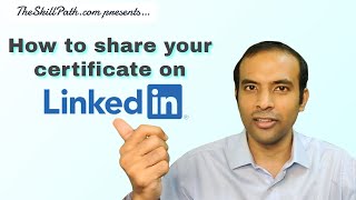 How to share your certificate on LinkedIn  Secret Technique with detailed explanation of why [upl. by Anyrak]