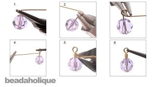 How to Make a Wrapped Wire Loop for Jewelry Making [upl. by Ameer726]