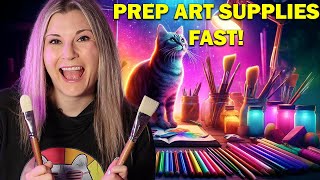 How to Prep Art Supplies Faster [upl. by Cirde]