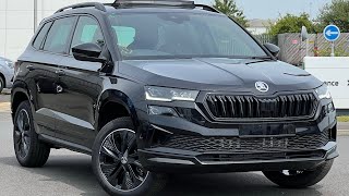 Brand New Skoda Karoq Facelift 15TSI SportLine DSG Black Magic Pearl Effect [upl. by Terrene]