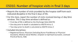 Module 7 Hospice Item Set Section O Service Utilization [upl. by Amelie]