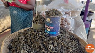 How to cook mopani worms marinated in premium Engen motor oil  Day 9 of our 23 Day tour [upl. by Ecnerret]