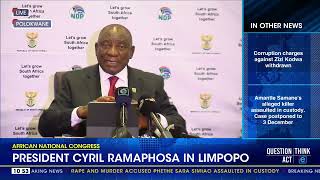 African National Congress  President Cyril Ramaphosa in Limpopo [upl. by Ocsicnarf]