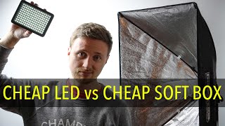 Cheap LED vs Cheap Softbox  The Best Lighting Setup for Most of Us [upl. by Enilrae]