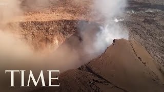 Aerial Views Of Hawaiis Kilauea Volcano Eruption  TIME [upl. by Aneleiram104]