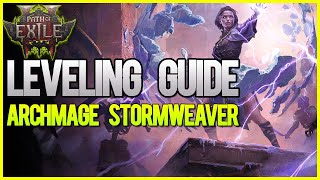 PoE 2  Day 1 Leveling Guide  Archmage Stormweaver [upl. by Lauro]