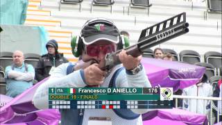 Finals Double Trap Men  ISSF World Cup in all events 2012 London GBR [upl. by Capone]