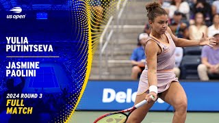 Yulia Putintseva vs Jasmine Paolini Full Match  2024 US Open Round 3 [upl. by Driscoll]