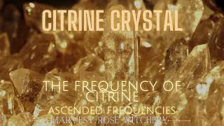 Citrine Crystal Frequency  Manifest Abundance amp ProsperityAttract Wealth  Manifestation Frequency [upl. by Mufi]