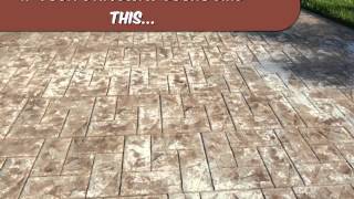 Recolor Restore Renew Stamped Concrete [upl. by Ytteb]