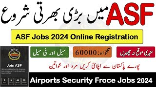 ASF Latest Jobs 2024 For Males amp Females ASF Online Registration 2024 Apply Online [upl. by Nifled]