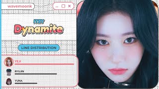 ITZY  Dynamite Line Distribution [upl. by Varney]