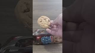 Trying Chips Ahoy Triple Chocolate Chunks  cookies shorts [upl. by Suehtomit774]