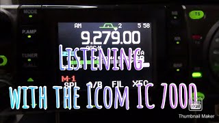 Shortwave listening with the Icom IC 7000 Transceiver [upl. by Ennavoj]